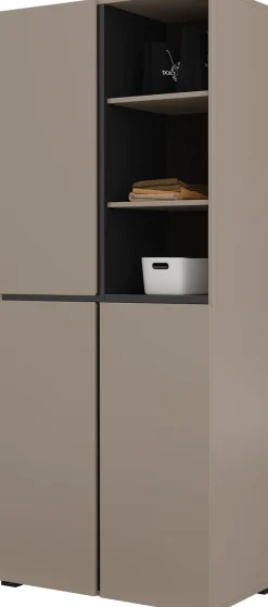 OTTO home Schuhschrank »Cross, Höhe 183,5cm, modernes griffloses Schuhregal mit 3 Türen« Hochschrank mit viel Stauraum, Platz für ca. 24 Paar Schuhe