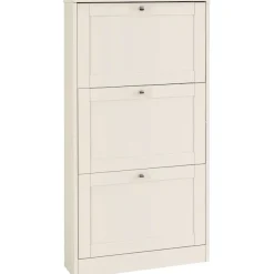 OTTO home Schuhschrank »Heide« Breite 70 cm, mit 3 Klappen und Facettenfront, Höhe ca. 130 cm