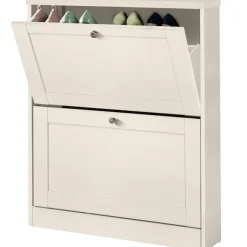 OTTO home Schuhschrank »Heide« Breite 70 cm, mit 2 Klappen und Facettenfront