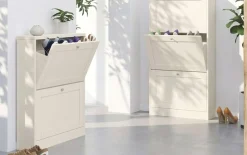 OTTO home Schuhschrank »Heide« Breite 70 cm, mit 2 Klappen und Facettenfront