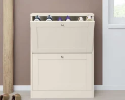 OTTO home Schuhschrank »Heide« Breite 70 cm, mit 2 Klappen und Facettenfront