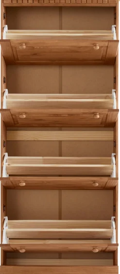 OTTO home Schuhschrank »Lisa« mit 4 Klappen, Höhe 172 cm, Breite 75 cm