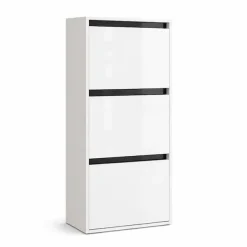 OTTO home Schuhschrank »Locco, Schuhregal, Schuhkommode, Breite 50 cm« Schuhkipper, UV-lackiert, Hochglanz, grifflos, 3-türig