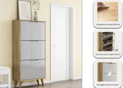 OTTO home Schuhschrank »Lund« FSC-zertifiziertem Holz, ABS-Kanten, Breite 62 cm