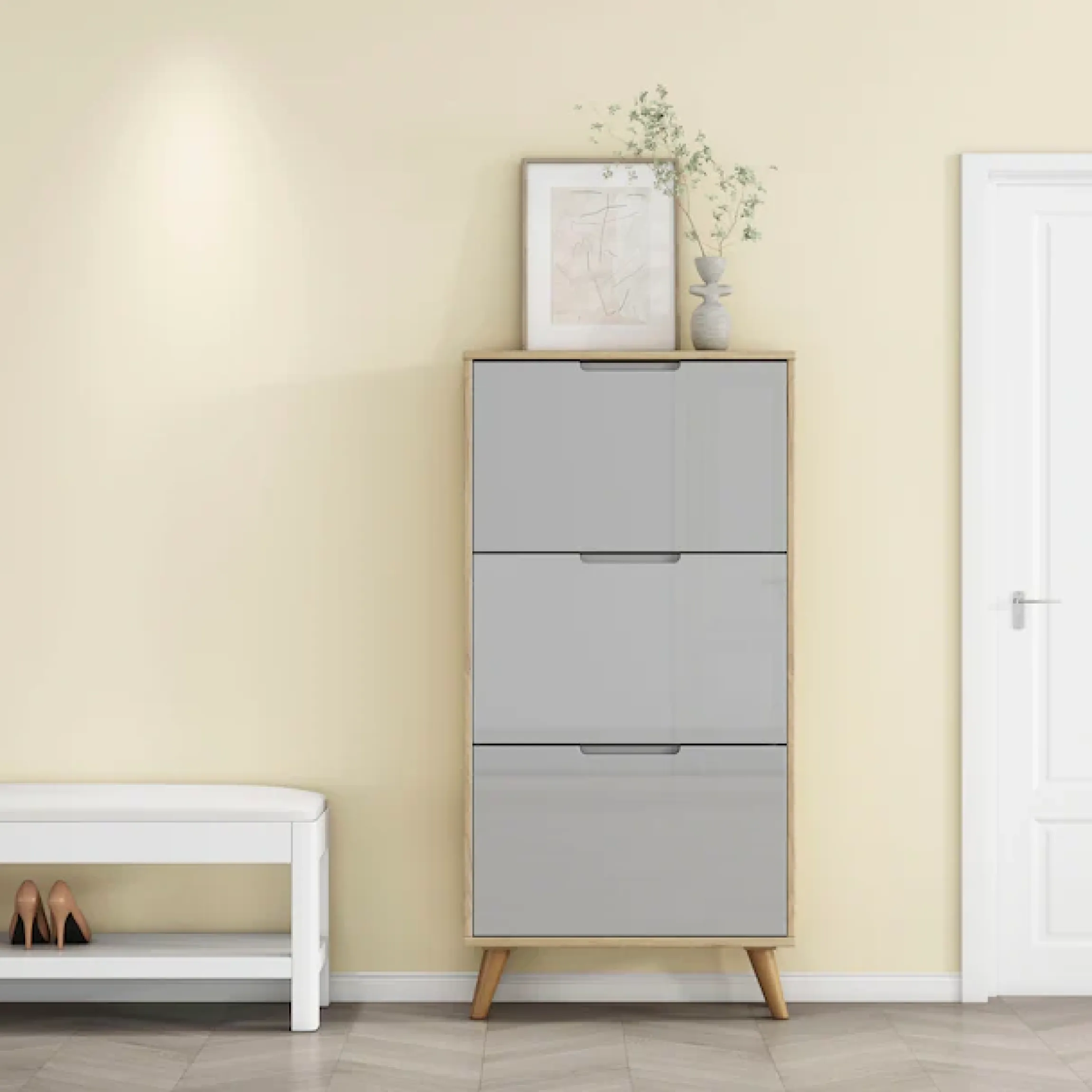OTTO home Schuhschrank »Lund« FSC-zertifiziertem Holz, ABS-Kanten, Breite 62 cm