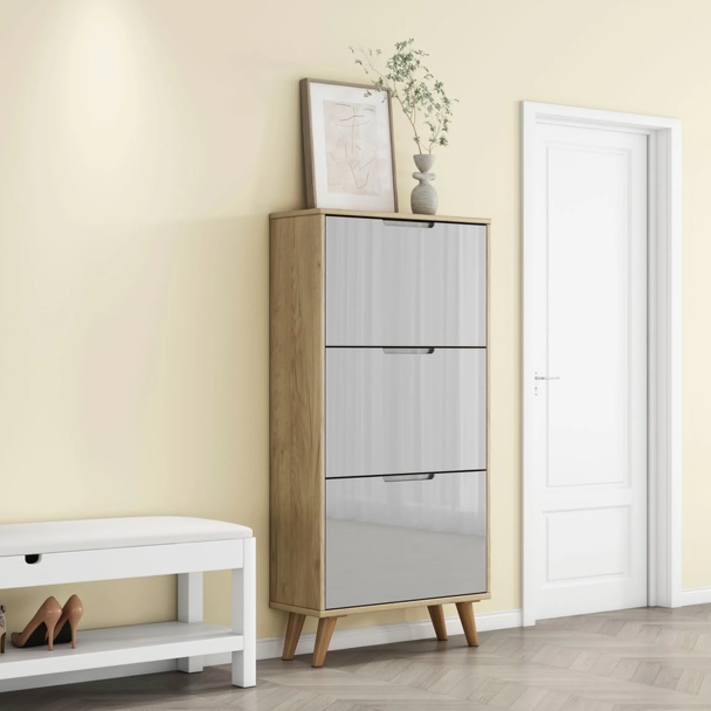 OTTO home Schuhschrank »Lund« FSC-zertifiziertem Holz, ABS-Kanten, Breite 62 cm