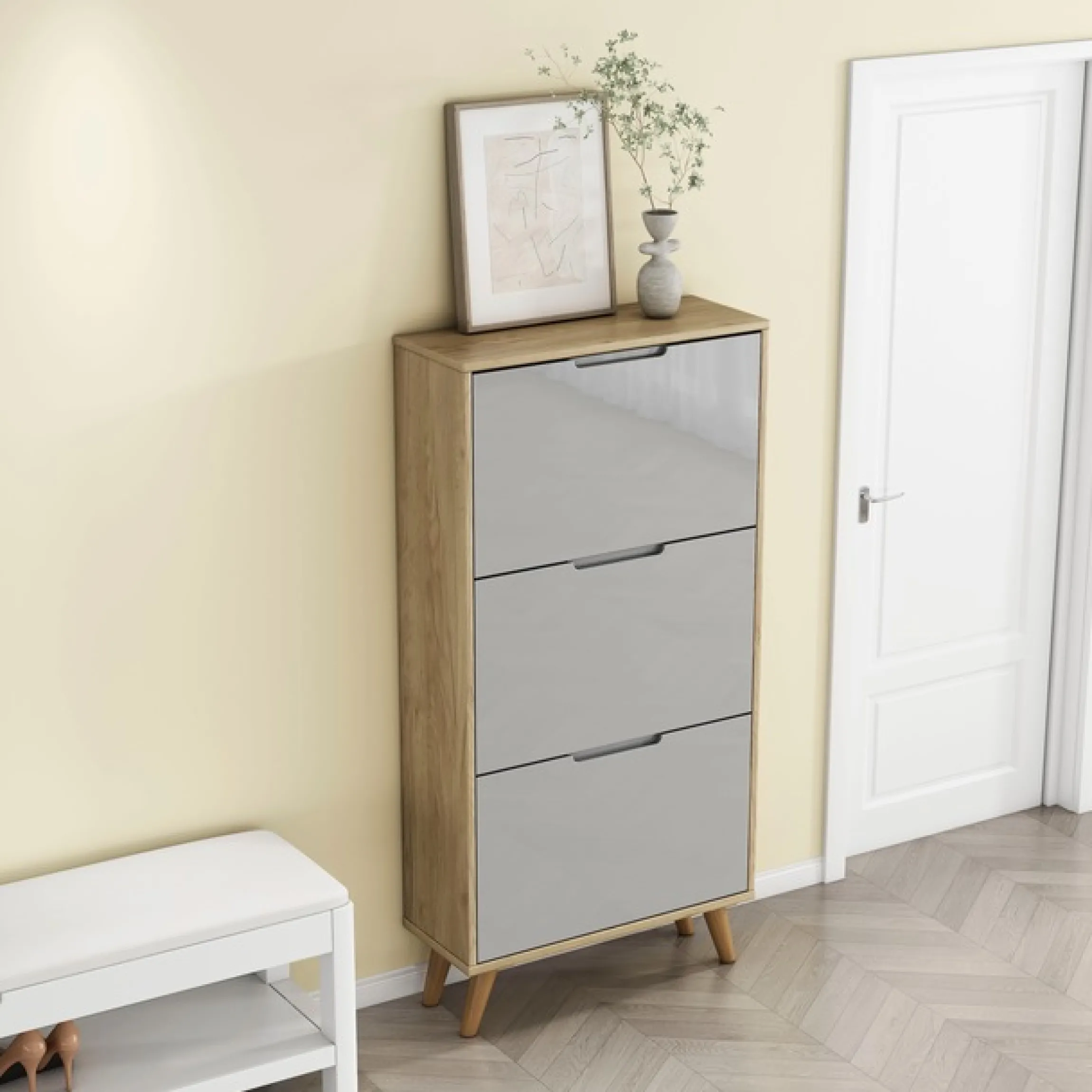OTTO home Schuhschrank »Lund« FSC-zertifiziertem Holz, ABS-Kanten, Breite 62 cm