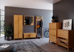 OTTO home Schuhschrank »Luven« FSC® zertifiziertes Massivholz, mit 3 Klappen