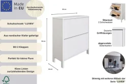 OTTO home Schuhschrank »Luven« FSC® zertifiziertes Massivholz, mit 2 Klappen