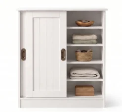 OTTO home Schuhschrank »Malmö Schuhkommode mit Schiebetüren« B/T/H: 77/37/89 cm,aus massiver FSC®-zertifizierter Kiefer,Breite 77 cm