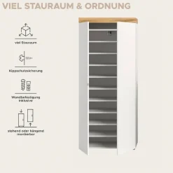 OTTO home Schuhschrank »MAMBO II, Höhe 179 cm, 2 Türen, 9 Einlegeböden« 1 Stk. tlg. Schuhschrank, Schuhkommode, Flur, Diele