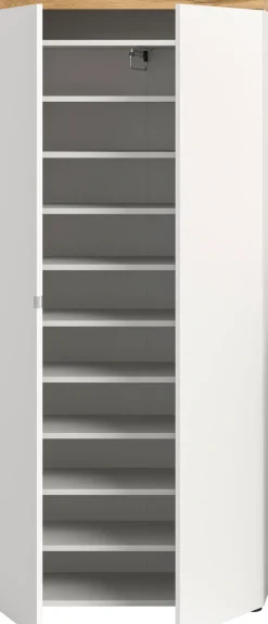 OTTO home Schuhschrank »MAMBO II, Höhe 179 cm, 2 Türen, 9 Einlegeböden« 1 Stk. tlg. Schuhschrank, Schuhkommode, Flur, Diele