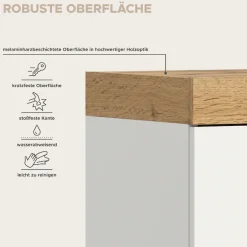 OTTO home Schuhschrank »MAMBO II, Breite 77 cm, 2 Türen, 5 Einlegeböden« 1 Stk. tlg. Schuhschrank, Schuhkommode, Flur, Diele