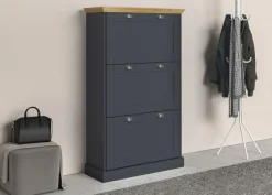 OTTO home Schuhschrank »Motala« mit 3 Klappen, Platz für 18-20 paar Schuhe, Breite 80 cm, Höhe 132 cm