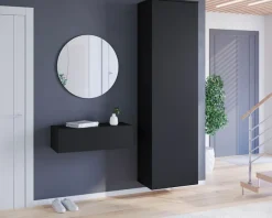OTTO home Schuhschrank »Paris, stehend oder hängend montierbar, Türanschlag wechselbar« moderne Garderobenschrank Höhe 180cm, 6 geräumiger Fächer