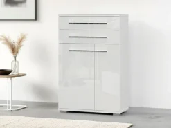 OTTO home Schuhschrank »Piano« (H/B/T): 117/76/35cm,UV lackiert, hochglänzend, Soft-Close Funktion