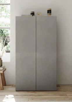 OTTO home Schuhschrank »Pratiko Breite 63 cm, Höhe 114 cm, Schuhregal mit 6 Ebenen,« Schuhkommode, 2 Türen, Platz für bis zu 15 Paar Schuhe