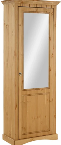 OTTO home Schuhschrank »Rustic« aus massiver Kiefer, mit Spiegel, für ca. 16 Paar Schuhe