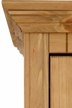 OTTO home Schuhschrank »Rustic« aus massiver Kiefer, mit Spiegel, für ca. 16 Paar Schuhe