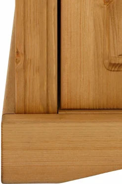 OTTO home Schuhschrank »Rustic« aus massiver Kiefer, mit Spiegel, für ca. 16 Paar Schuhe