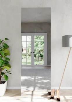 OTTO home Schuhschrank »SMILE Höhe 184 cm, Weiß Hochglanz lackiert mit 2 Spiegeltüren,« Schuhregal mit 7 Ebenen, Metallgriff, viel Stauraum, 4 Böden variabel