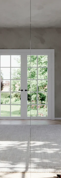 OTTO home Schuhschrank »SMILE Höhe 184 cm, Weiß Hochglanz lackiert mit 2 Spiegeltüren,« Schuhregal mit 7 Ebenen, Metallgriff, viel Stauraum, 4 Böden variabel