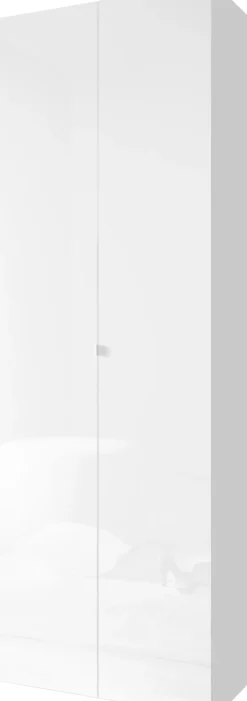 OTTO home Schuhschrank »SMILE Breite 63 cm, Höhe 184 cm, Schuhregal mit 7 Ebenen,« Schuhkommode in Weiss Hochglanz Lack