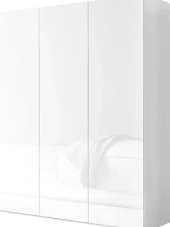 OTTO home Schuhschrank »SMILE Breite 95 cm, Höhe 114 cm, Schuhregal mit 5 Ebenen,« Schuhkommode in Weiss Hochglanz Lack