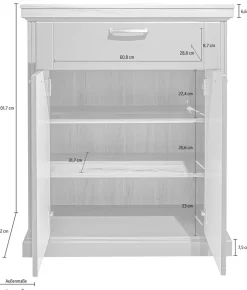 OTTO home Schuhschrank »Tara« (H/B/T): 102/86/38cm,hochwertig UV lackiert, Soft-Close-Funktion