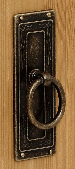 OTTO home Schuhschrank »Vinales mit Messinggriffen im Jugendstil, platz für ca. 19 Paar Schuhe« Messinggriffe im Jugendstil, Kassettenfront für ca. 19 Paar Schuhe