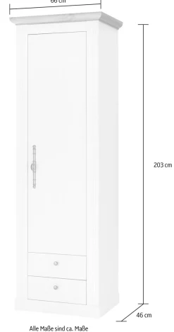 OTTO home Schuhschrank »WESTMINSTER« Höhe ca. 203 cm,im romantischen Landhausstil