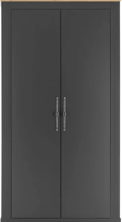 OTTO home Schuhschrank »Westminster, Schrank im Landhausstil, Hochschrank, Garderobenschrank« Metallgriffe, viel Stauraum, in 2 Farben erhältlich, 203 cm hoch