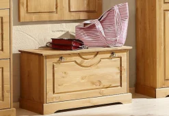 OTTO home Schuhtruhe »Klera« Breite 81 cm, aus massiver Kiefer, FSC®-zertifiziert