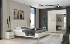 OTTO home Schwebetürenschrank »Piano, mit Einlegeböden, Kleiderstangen, Spiegel, Türen soft-close« in 3 Breiten, 224cm hoch, mit verchromten Aufleistungen,mit Spiegeltür, FSC-zertifizierter Holzwerkstoff