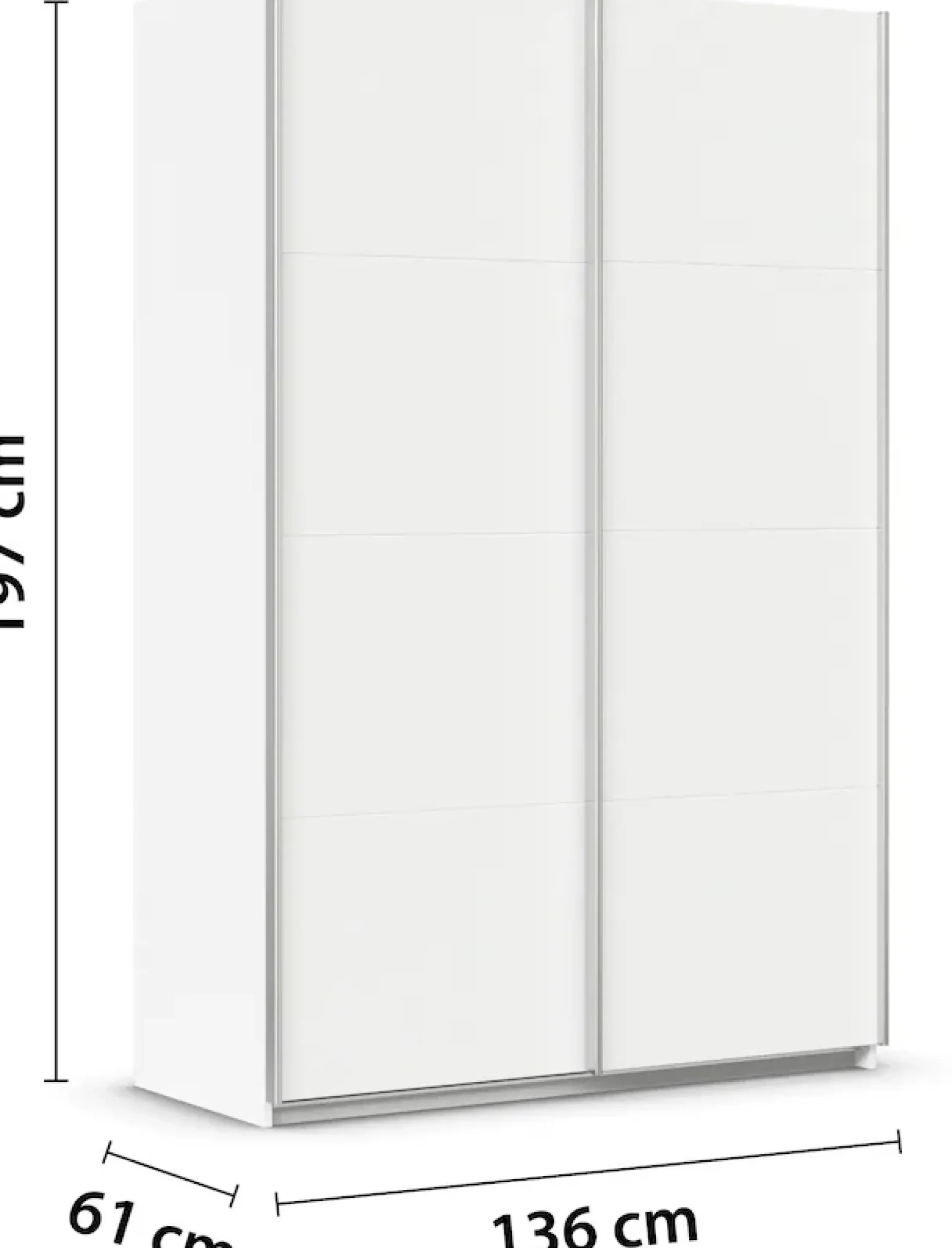 OTTO home Schwebetürenschrank »Kleiderschrank Schrank Garderobe Schlafzimmerschrank THANOS« 3 verschiedene Ausstattungen BASIC/CLASSIC/PREMIUM (inkl. SOFT-CLOSE),Optional mit Spiegel, Metall-Griffleisten alufarben MADE IN GERMANY