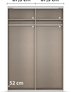 OTTO home Schwebetürenschrank »Kleiderschrank Schrank Garderobe Schlafzimmerschrank THANOS« 3 verschiedene Ausstattungen BASIC/CLASSIC/PREMIUM (inkl. SOFT-CLOSE),Optional mit Spiegel, Metall-Griffleisten alufarben MADE IN GERMANY