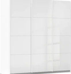 OTTO home Schwebetürenschrank »Kleiderschrank Schrank Garderobe AGORDO mit Glasfront« Breiten 203/271/315/360 cm, Höhen 210/229 cm,durchdachte Innenausstattung, in 4 Breiten und 2 Höhen MADE IN GERMANY