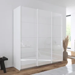 OTTO home Schwebetürenschrank »Kleiderschrank Schrank Garderobe AGORDO mit Glasfront« Breiten 203/271/315/360 cm, Höhen 210/229 cm,durchdachte Innenausstattung, in 4 Breiten und 2 Höhen MADE IN GERMANY