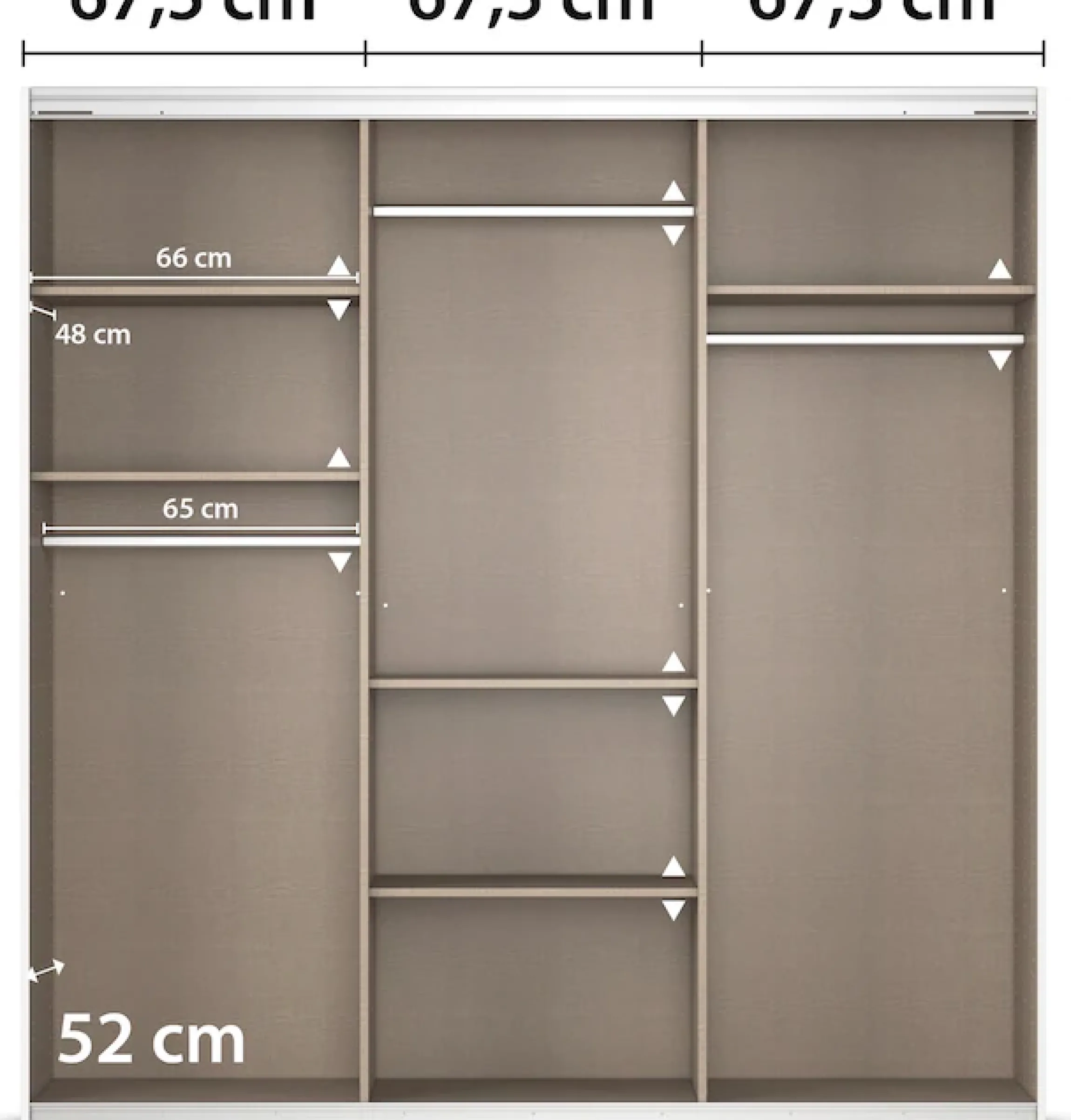 OTTO home Schwebetürenschrank »Kleiderschrank Schrank Garderobe AGORDO mit Glasfront« Breiten 203/271/315/360 cm, Höhen 210/229 cm,durchdachte Innenausstattung, in 4 Breiten und 2 Höhen MADE IN GERMANY