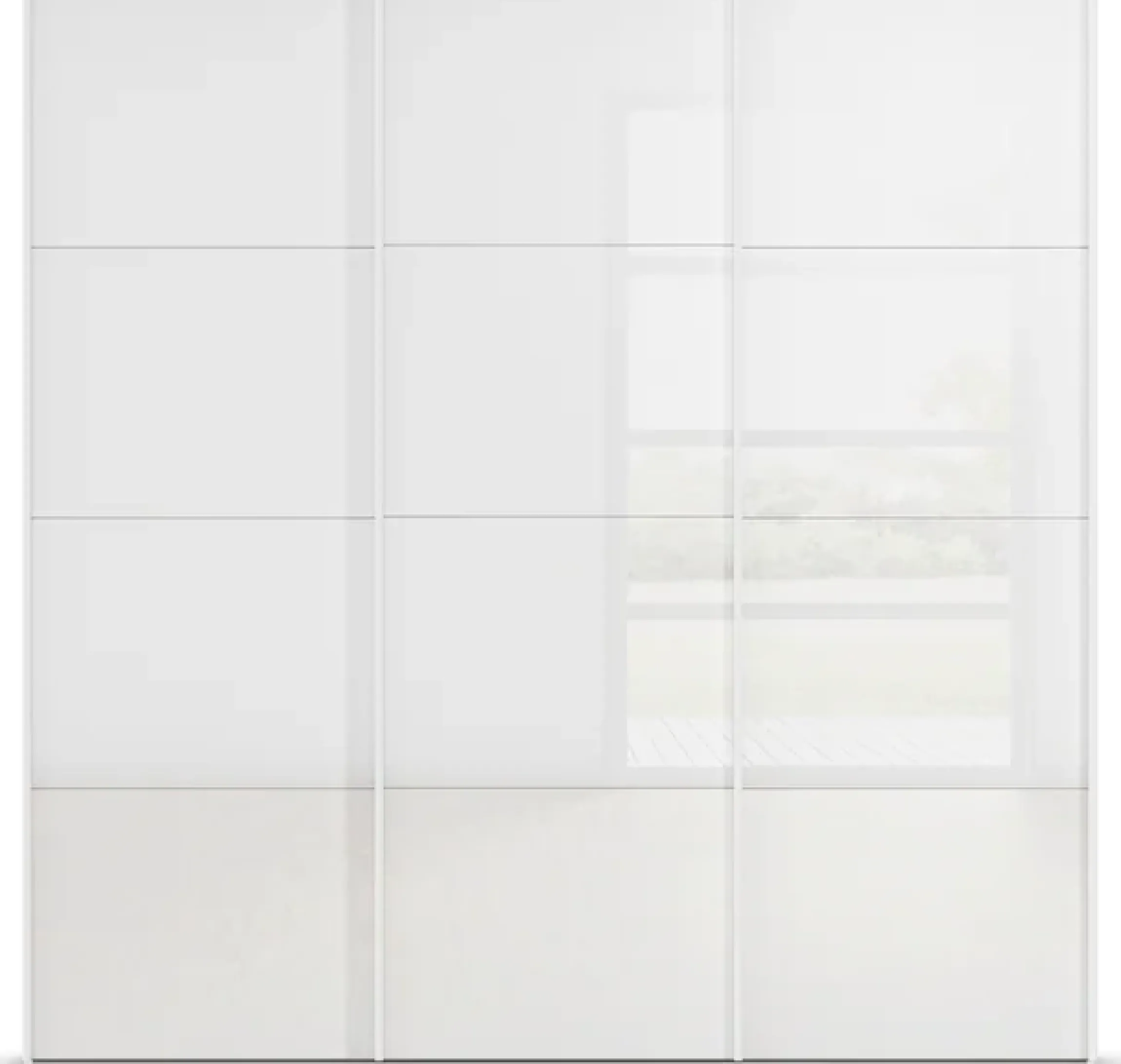 OTTO home Schwebetürenschrank »Kleiderschrank Schrank Garderobe AGORDO mit Glasfront« Breiten 203/271/315/360 cm, Höhen 210/229 cm,durchdachte Innenausstattung, in 4 Breiten und 2 Höhen MADE IN GERMANY