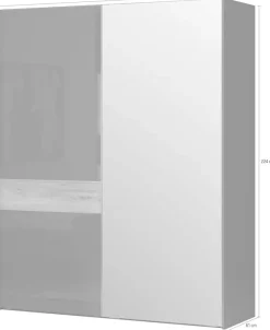 OTTO home Schwebetürenschrank »Onyx, Schwebetürenschrank inklusive Innenleben,FSC-zertifiziert« in 3 Breiten: 182, 230 oder 272cm,Höhe 224cm, mit Spiegel,UV lackiert, hochglänzend anthrazit, mit Soft-Close Funktion
