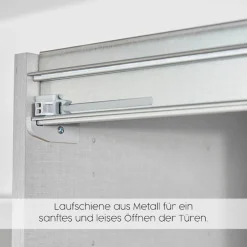 OTTO home Schwebetürenschrank »Kleiderschrank Kleiderschränke Schrank Garderobe AGORDO mit Glasfront« Breiten 203/271/315/360 cm, Höhen 210/229 cm,durchdachte Innenausstattung, in 4 Breiten und 2 Höhen MADE IN GERMANY