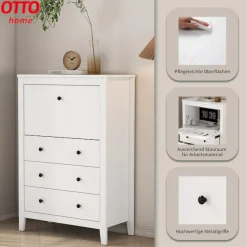 OTTO home Sekretär im Landhausstil,(B/T/H): 80/39,5/119,6 cm
