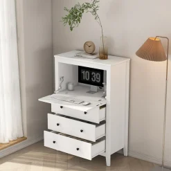 OTTO home Sekretär im Landhausstil,(B/T/H): 80/39,5/119,6 cm