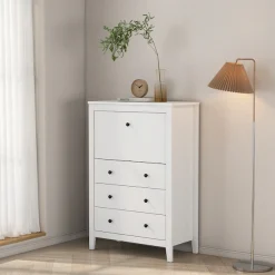OTTO home Sekretär im Landhausstil,(B/T/H): 80/39,5/119,6 cm