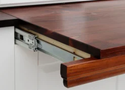 OTTO home Sekretär »Konrad« Schreibtisch aus Massivholz, mit viel Stauraum, B89 x H122 cm