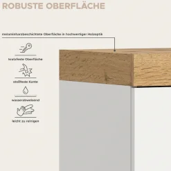 OTTO home Sekretär »MAMBO, Höhe 122cm, 2 Türen, 1 Schubkasten, 1 Klappe« Home-Office-Schreibtisch, PC-Schrank, Schreibtisch, Office