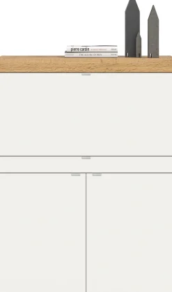 OTTO home Sekretär »MAMBO, Höhe 122cm, 2 Türen, 1 Schubkasten, 1 Klappe« Home-Office-Schreibtisch, PC-Schrank, Schreibtisch, Office