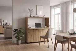 OTTO home Sekretär »Melton« platzsparende Arbeitslösung mit viel Stauraum, Breite 120 cm