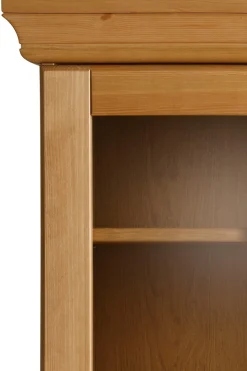 OTTO home Sekretär »Rosi im Landhausstil« Schreibtisch aus Massivholz, mit Vitrine, in 2 Breiten